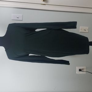 H&M Dark Green Long Sleeve bodycon dress Sz XL